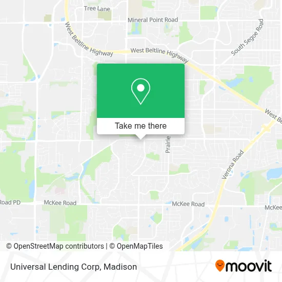 Universal Lending Corp map