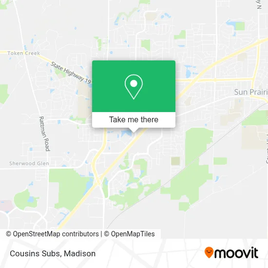 Cousins Subs map