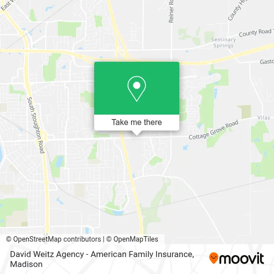 David Weitz Agency - American Family Insurance map