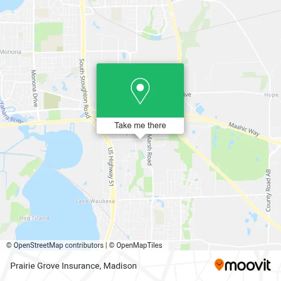 Prairie Grove Insurance map