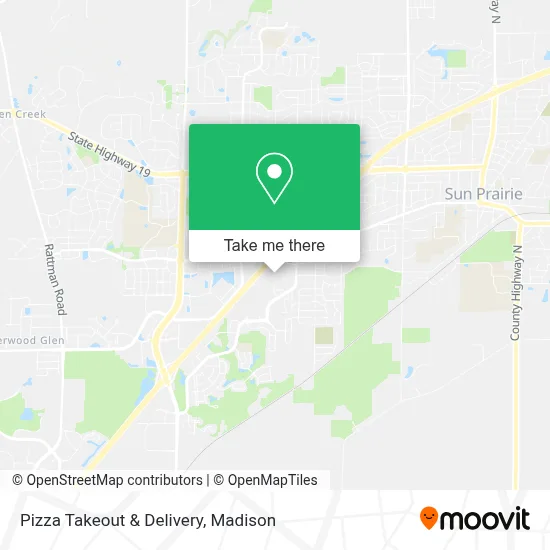 Pizza Takeout & Delivery map