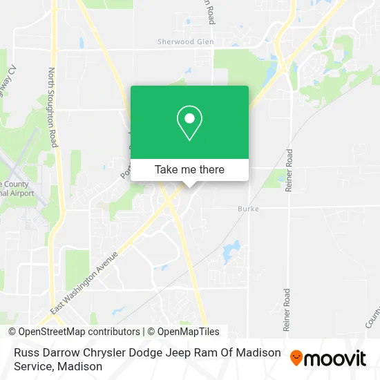 Russ Darrow Chrysler Dodge Jeep Ram Of Madison Service map