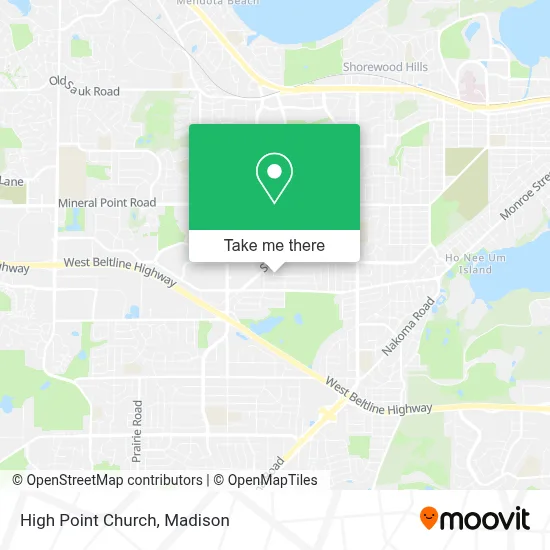 High Point Church map