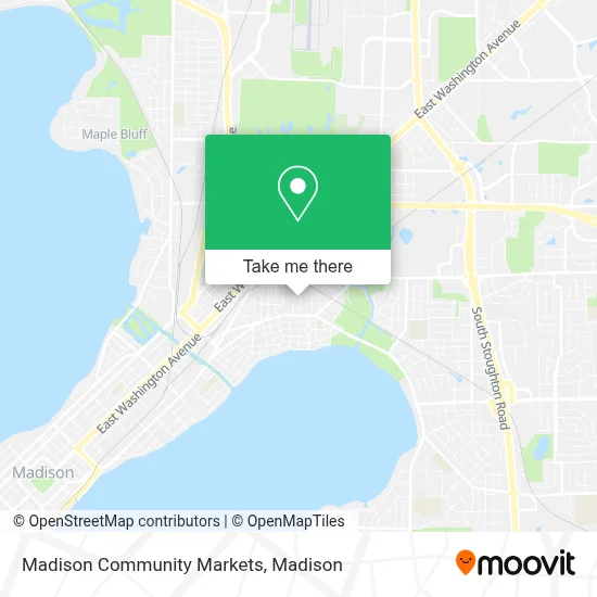 Madison Community Markets map