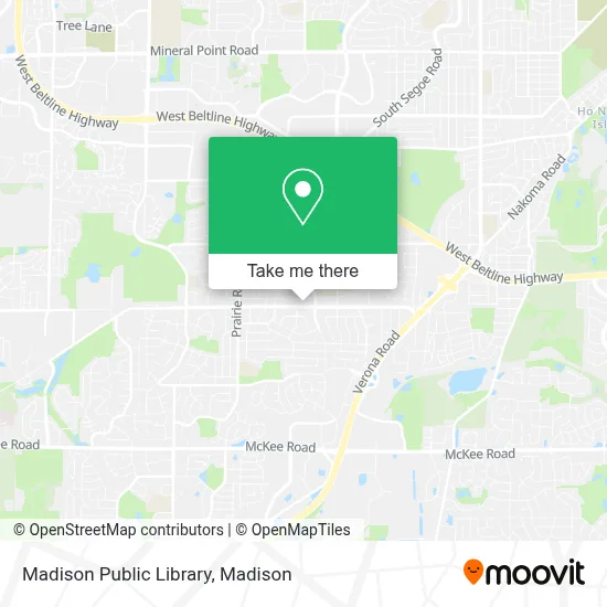 Madison Public Library map