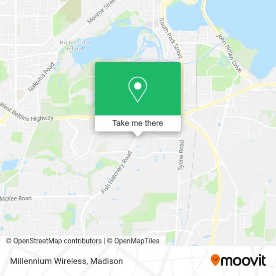 Millennium Wireless map