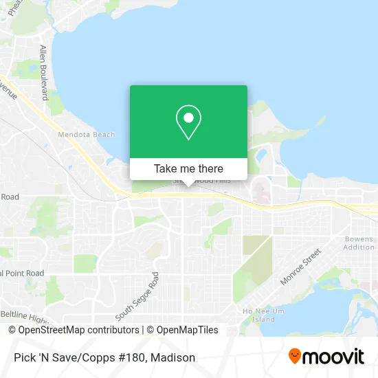 Pick 'N Save/Copps #180 map