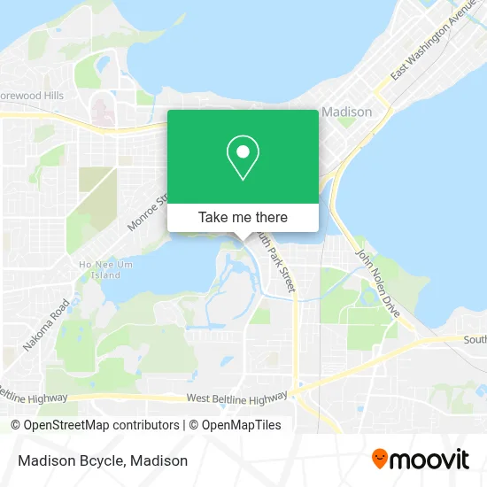 Madison Bcycle map