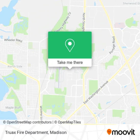 Truax Fire Department map