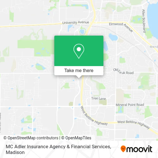 MC Adler Insurance Agency & Financial Services map