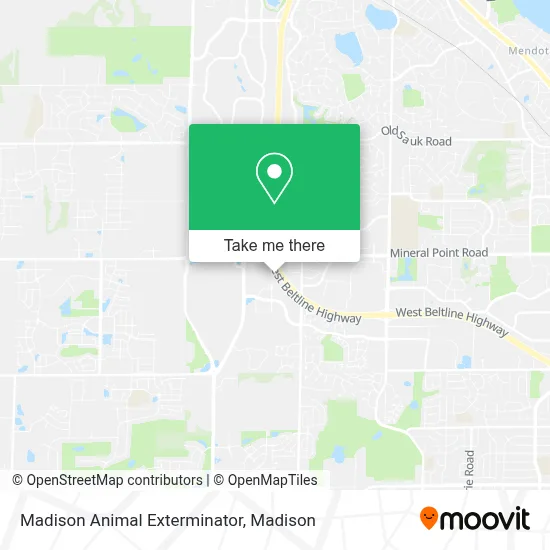 Madison Animal Exterminator map
