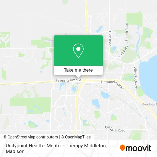 Unitypoint Health - Meriter - Therapy Middleton map