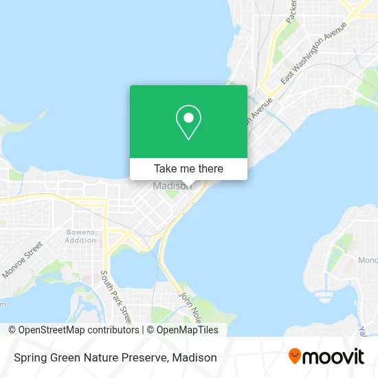 Spring Green Nature Preserve map