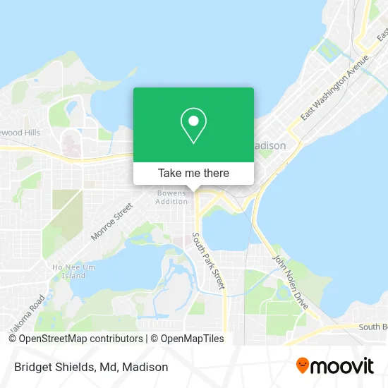 Bridget Shields, Md map