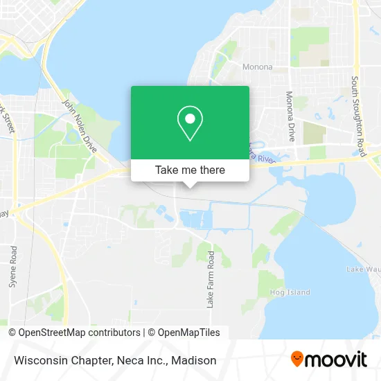 Wisconsin Chapter, Neca Inc. map