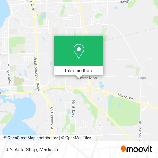 Jr's Auto Shop map
