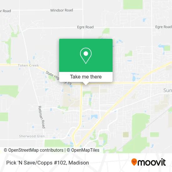 Pick 'N Save/Copps #102 map