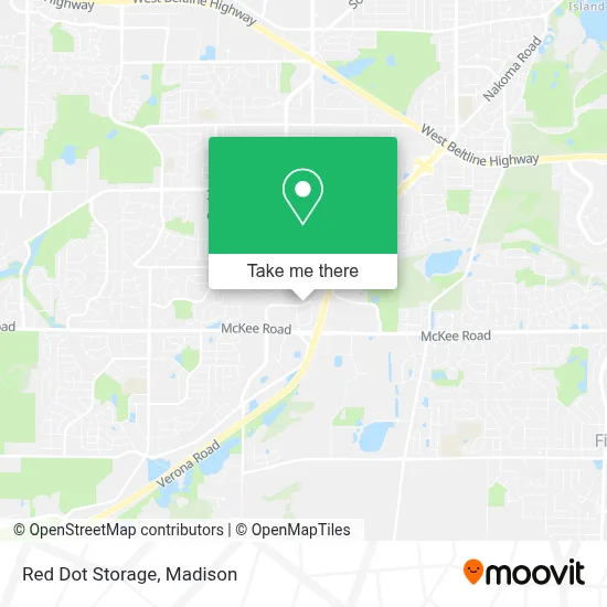 Red Dot Storage map
