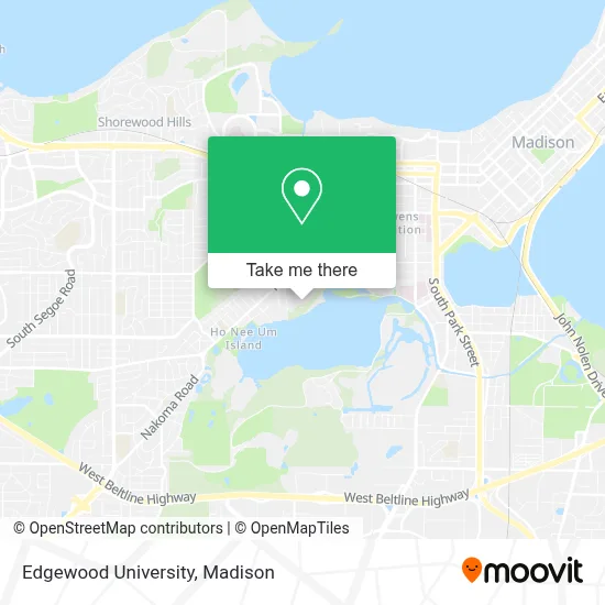 Edgewood University map