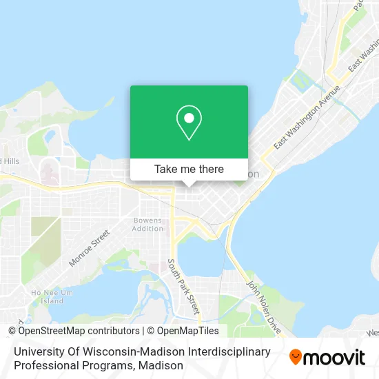 University Of Wisconsin-Madison Interdisciplinary Professional Programs map