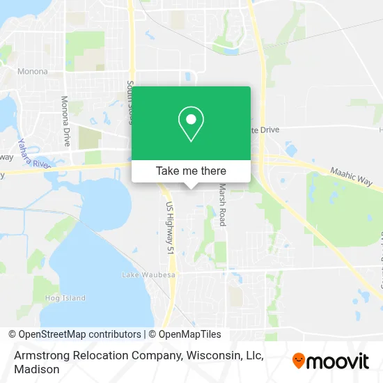 Armstrong Relocation Company, Wisconsin, Llc map