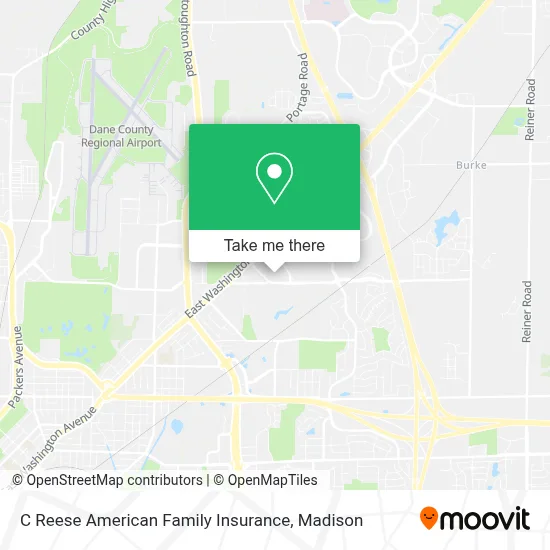 C Reese American Family Insurance map