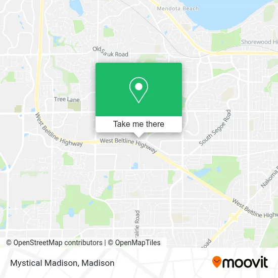 Mystical Madison map