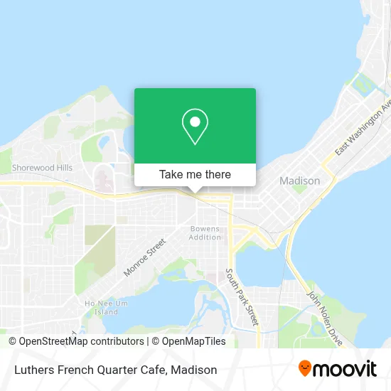Luthers French Quarter Cafe map