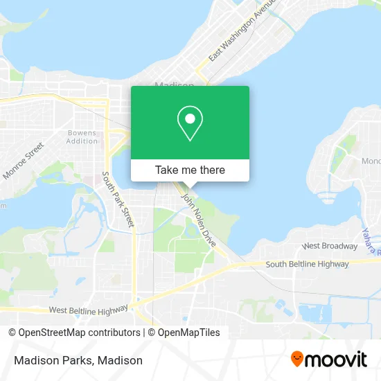 Madison Parks map