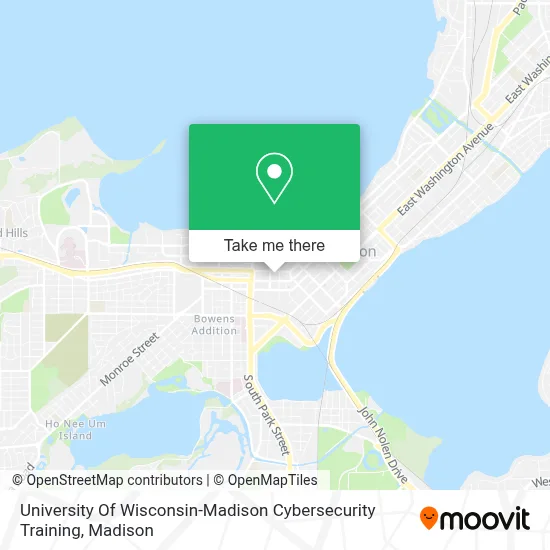 University Of Wisconsin-Madison Cybersecurity Training map