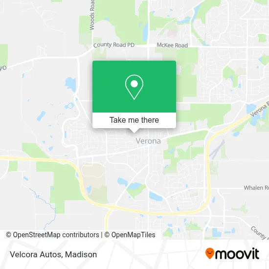 Velcora Autos map
