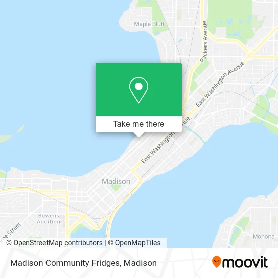 Madison Community Fridges map