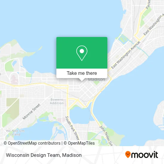 Wisconsin Design Team map
