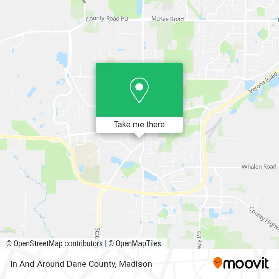 Mapa de In And Around Dane County