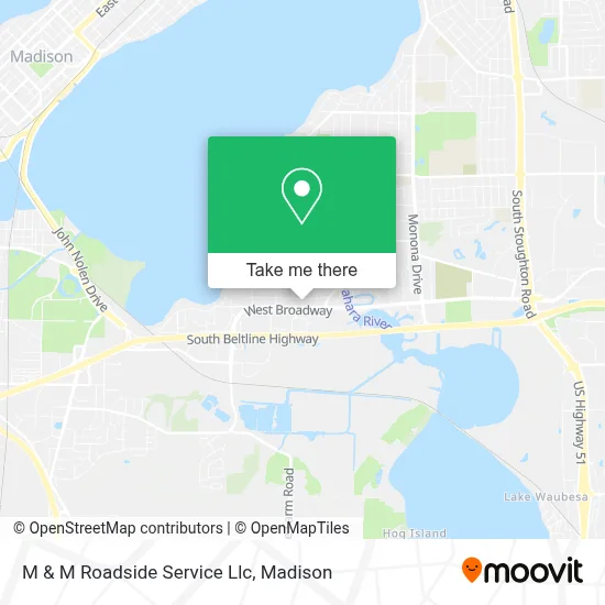 M & M Roadside Service Llc map