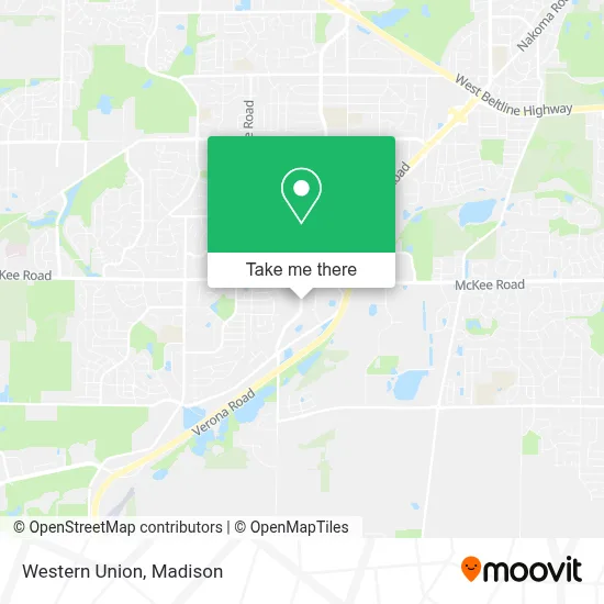 Western Union map