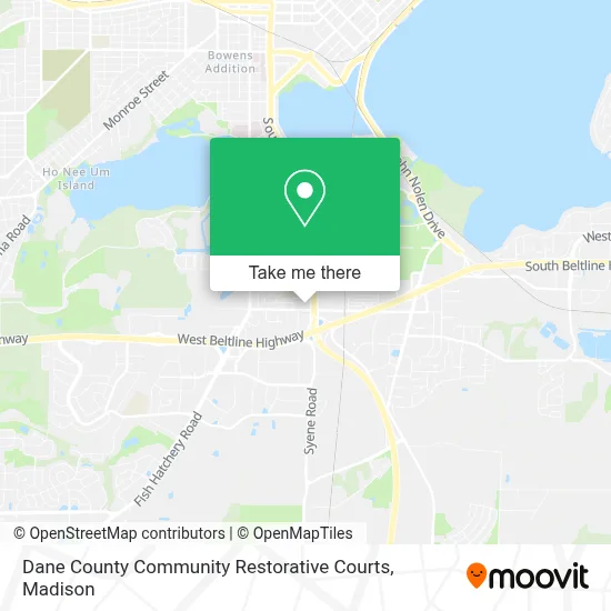 Dane County Community Restorative Courts map