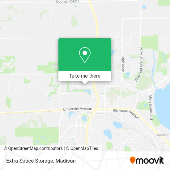 Extra Space Storage map