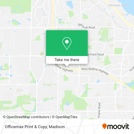 Officemax Print & Copy map