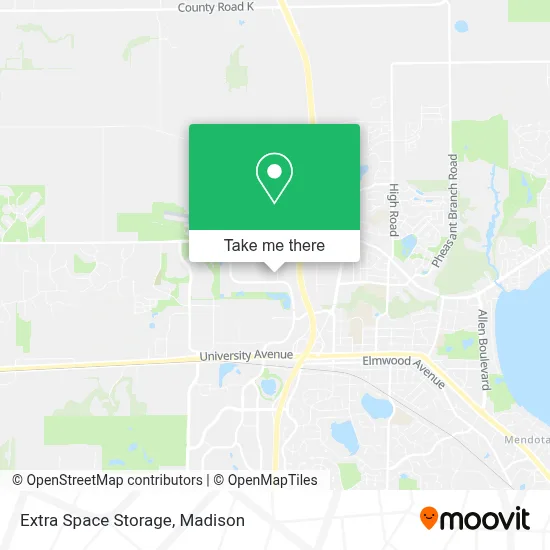 Extra Space Storage map