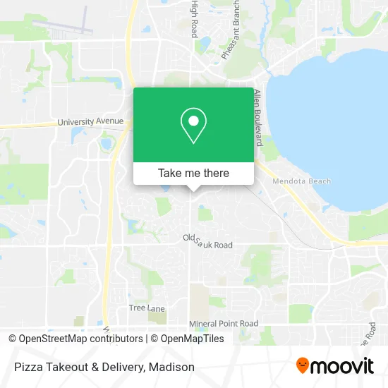 Pizza Takeout & Delivery map
