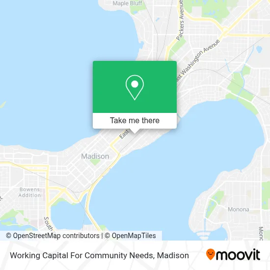 Working Capital For Community Needs map