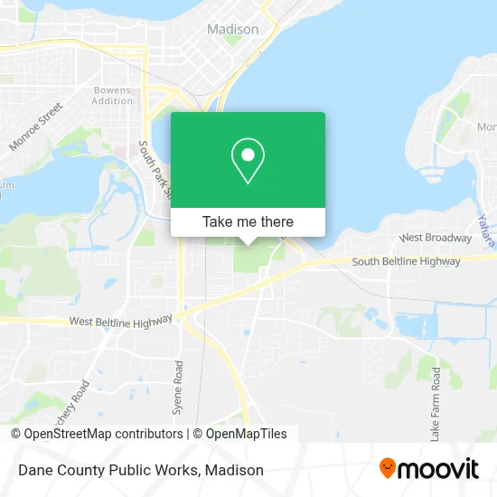 Dane County Public Works map