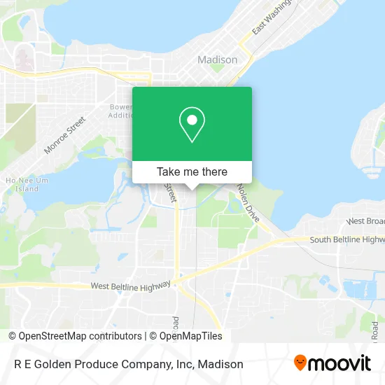 R E Golden Produce Company, Inc map