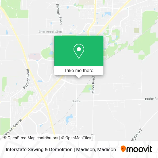 Interstate Sawing & Demolition | Madison map
