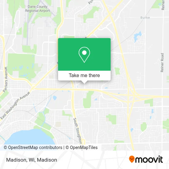 Madison, Wi map