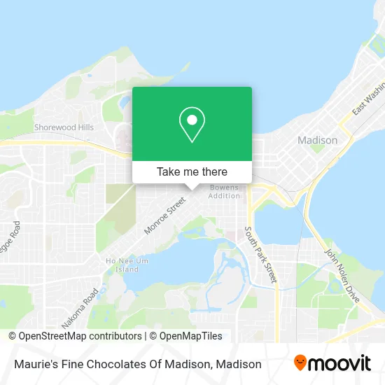 Maurie's Fine Chocolates Of Madison map