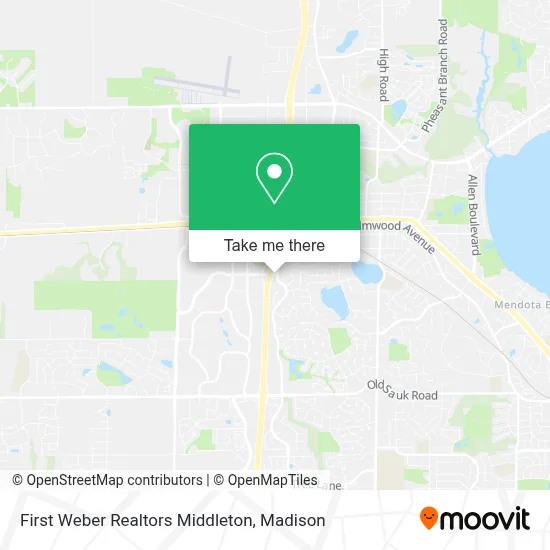 First Weber Realtors Middleton map