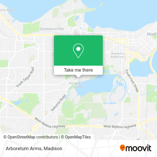 Arboretum Arms map