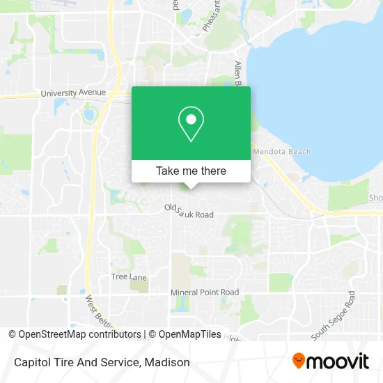Capitol Tire And Service map
